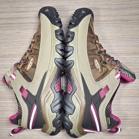 KEEN Targhee III Waterproof Low-top Hiking Shoes – Brown/Pink: Size – 7 Women’s - Picture 3 of 8